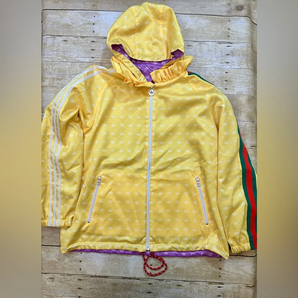 NWOT GUCCI x ADIDAS REVERSIBLE JACKET IN PURPLE - Picture 12 of 13